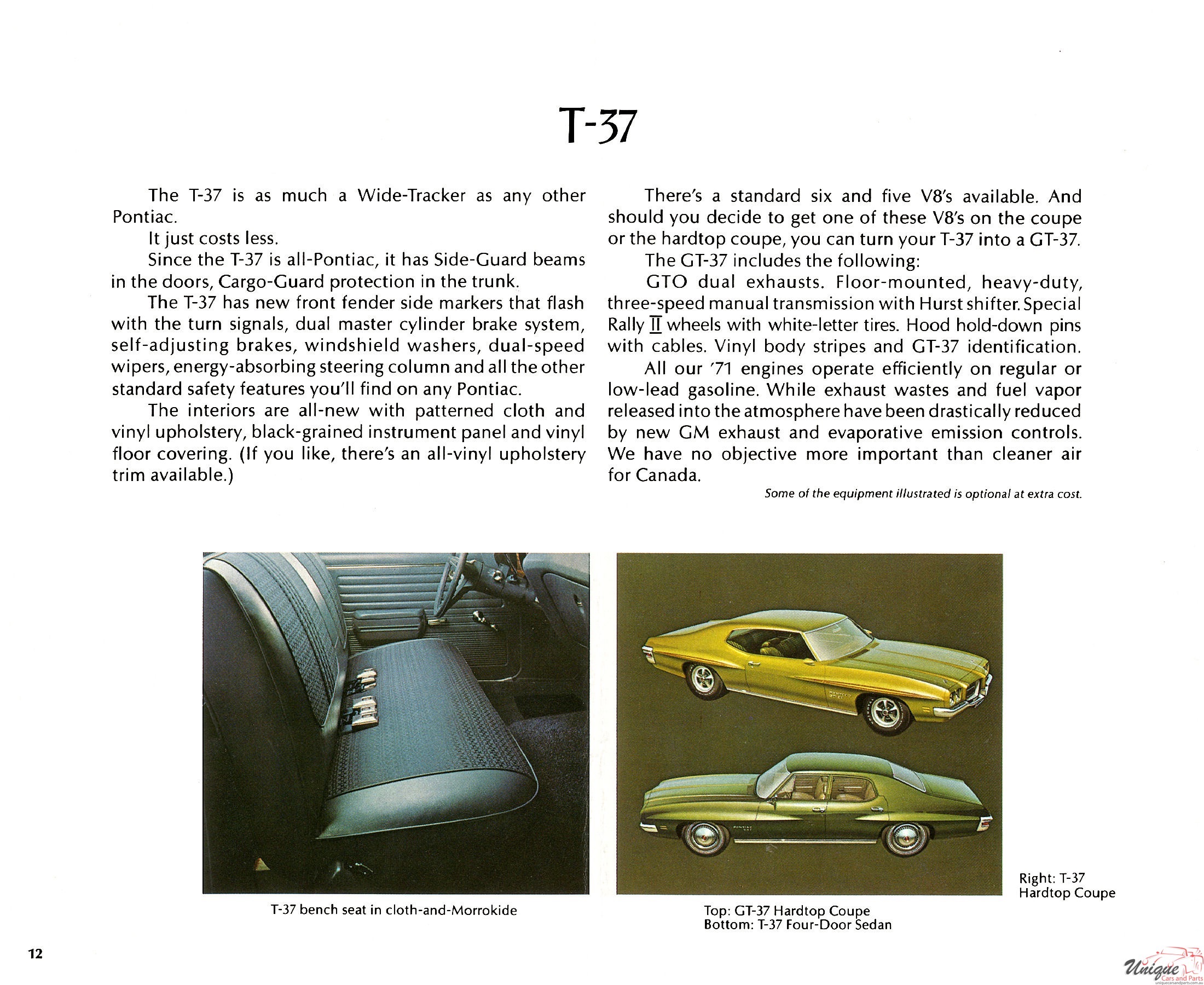 1971 Pontiac LeMans Canadian Brochure Page 2